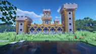 A small castle design (Image via YT/Akila Gaming)